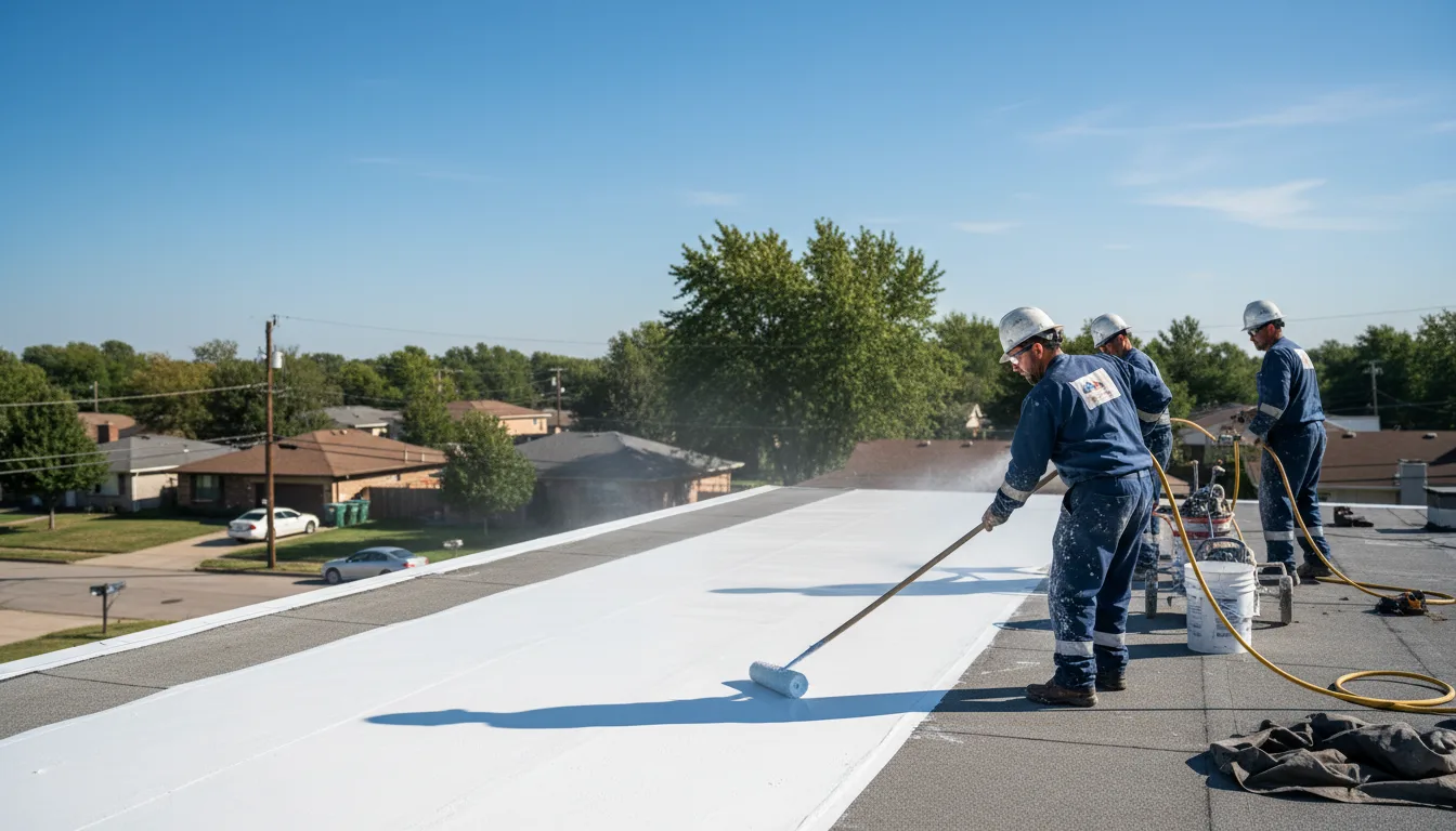 Commercial roof coating in Shawnee, KS near me